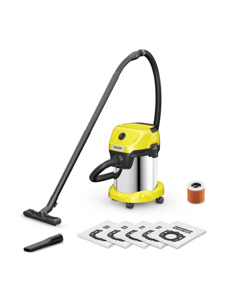 Vacuum Cleaner|KARCHER|Wet and dry vacuum cleaner WD 3 S V-17/4/20 + 4 FB|1000 Watts|Suction power 230W|Capacity 17 l|Noise 74 d