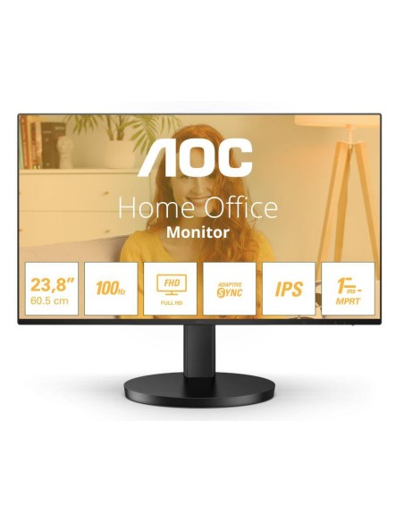 LCD Monitor|AOC|24B3HA2|24"|Panel IPS|1920x1080|16:9|100 Hz|Matte|4 ms|Speakers|Colour Black|24B3HA2
