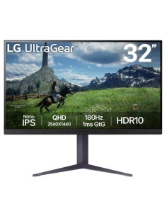 LCD Monitor|LG|31.5"|Panel IPS|2560x1440|16:9|180Hz|1 ms|Pivot|Height adjustable|Tilt|Colour Black|32GS85Q-B