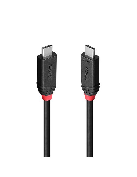CABLE USB4 240W TYPE C 1M/BLACK LINE 37001 LINDY