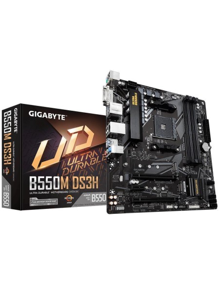 Mainboard|GIGABYTE|AMD B550|SAM4|Micro-ATX|Memory DDR4|Memory slots 4|1xPCI-Express 3.0 1x|1xPCI-Express 3.0 4x|1xPCI-Express 4.