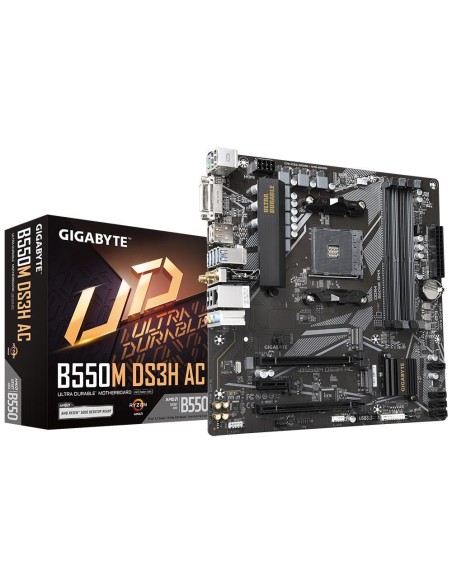 Mainboard|GIGABYTE|AMD B550|SAM4|Micro-ATX|Memory DDR4|Memory slots 4|1xPCI-Express 3.0 1x|1xPCI-Express 3.0 4x|1xPCI-Express 4.