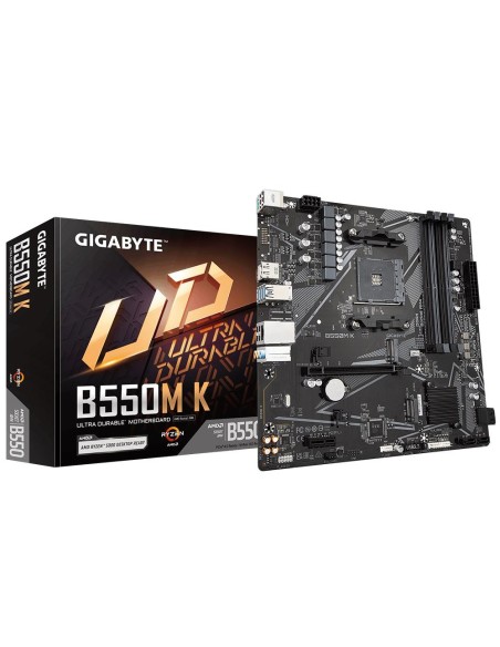 Mainboard|GIGABYTE|AMD B550|SAM4|Micro-ATX|Memory DDR4|Memory slots 4|1xPCI-Express 3.0 1x|1xPCI-Express 4.0 16x|2xM.2|1xHDMI|1x
