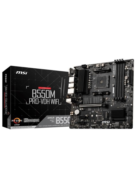 Mainboard|MSI|AMD B550|SAM4|MicroATX|2xPCI-Express 3.0 1x|2xM.2|1xPCI-Express 4.0 16x|Memory DDR4|Memory slots 4|1x15pin D-sub|1