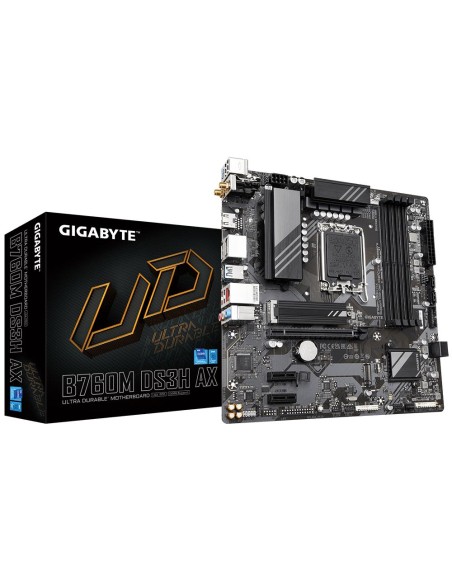 Mainboard|GIGABYTE|Intel B760 Express|LGA1700|Micro-ATX|Memory DDR5|Memory slots 4|B760MDS3HAX1.3
