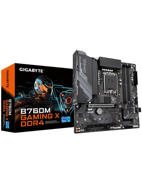 Mainboard|GIGABYTE|Intel B760 Express|LGA1700|Micro-ATX|Memory DDR4|Memory slots 4|1xPCI-Express 3.0 16x|1xPCI-Express 4.0 16x|2