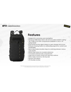 NB BACKPACK/BP18 NITECORE