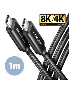 CABLE USB-C TO USB-C 1M 100W/8K BLACK BUCM432-CM10AB AXAGON