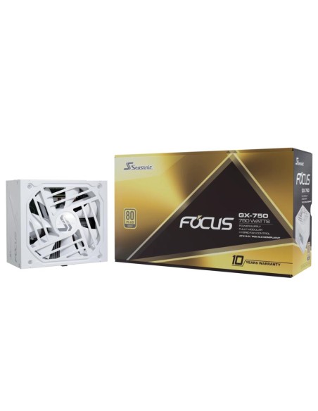 Power Supply|SEASONIC|FOCUS GX White ATX 3 (2024)|750 Watts|Efficiency 80 PLUS GOLD|MTBF 100000 hours|FOCUS-GX-750-V4-WHITE