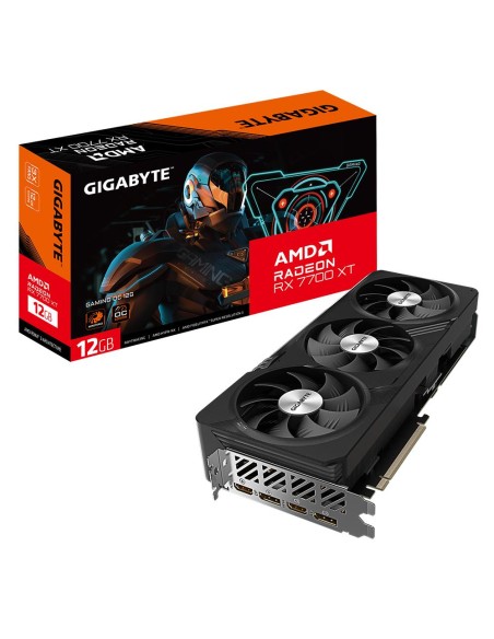 Graphics Card|GIGABYTE|AMD Radeon RX 7700 XT|12 GB|GDDR6|192 bit|PCIE 4.0 16x|2xHDMI|2xDisplayPort|GV-R77XTGAMINGOC-12GD
