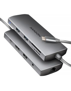 I/O HUB USB-C 9IN1 5GBPS/0.2M HMC-8HLSA AXAGON