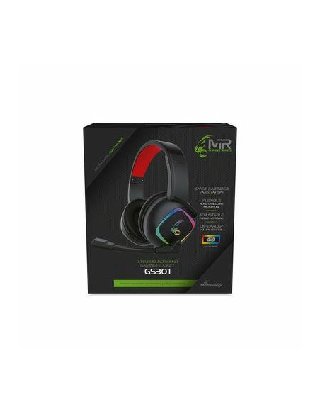 HEADSET GAMING GS301/BLACK/RED MRGS301 MEDIARANGE