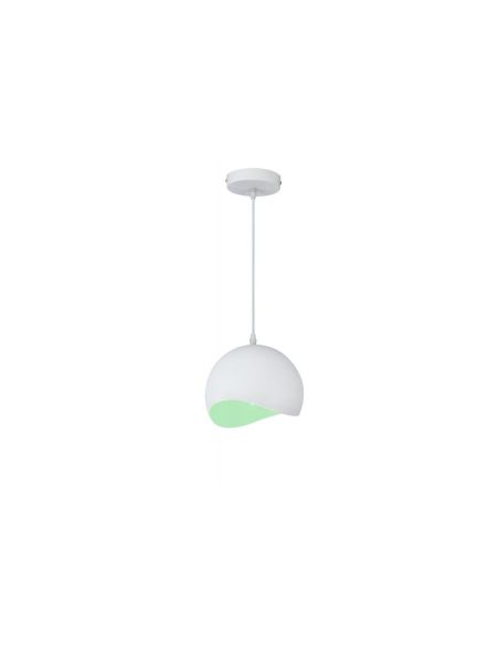 ➤ MAVIA lubinis LED šviestuvas (E27, 40 W, IP20, baltas, vidus žalias, apvalus) GTV OS-MAV-09-DEC