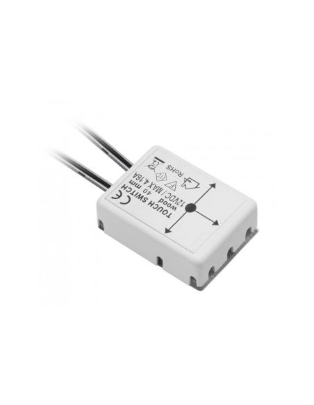 ➤ Bekontaktis jungiklis (50 W, DC 12 V, IP20, baltas) GTV AE-WPDRW-00