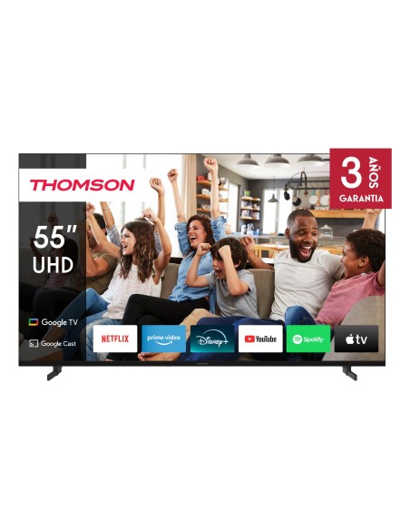 TV Set|THOMSON|55"|4K/Smart|QLED|3840x2160|Google TV|White|55UG4S14W