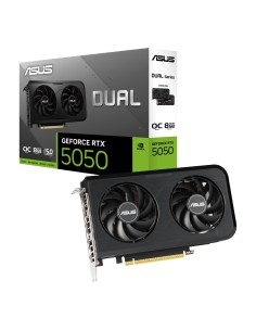 Graphics Card|ASUS|NVIDIA GeForce RTX 5050|8 GB|GDDR6|128 bit|PCIE 5.0 16x|Dual Slot Fansink|DUAL-RTX5050-O8G