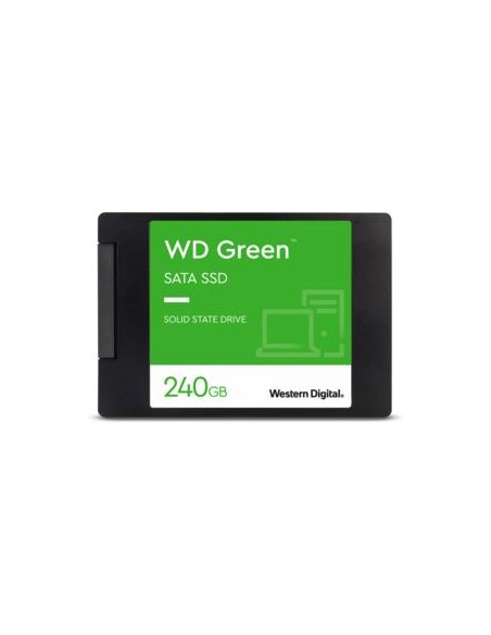 SSD|WESTERN DIGITAL|Green|240GB|SATA 3.0|SLC|Read speed 545 MBytes/sec|2,5"|MTBF 1000000 hours|WDS240G3G0A