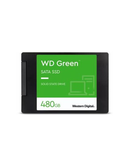 SSD|WESTERN DIGITAL|Green|480GB|SATA 3.0|SLC|Read speed 545 MBytes/sec|2,5"|MTBF 1000000 hours|WDS480G3G0A