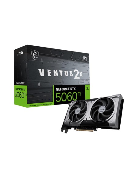 Graphics Card|MSI|NVIDIA GeForce RTX 5060 Ti|16 GB|GDDR7|128 bit|PCIE 5.0 16x|Dual Slot Fansink|5060TI16GVENTUS2XOCPLUS