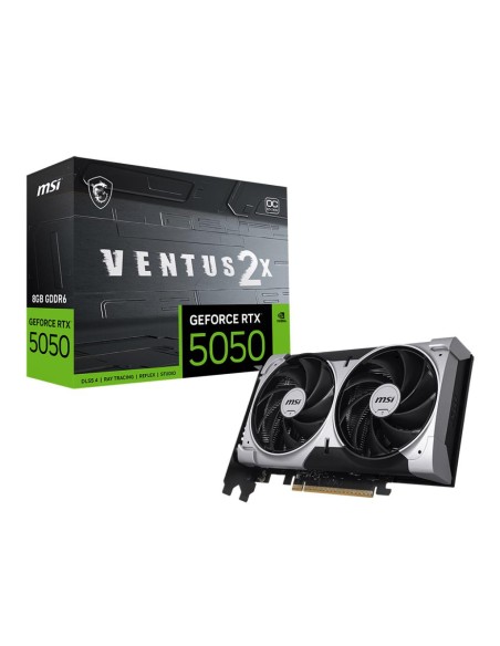 Graphics Card|MSI|NVIDIA GeForce RTX 5050|8 GB|GDDR6|128 bit|PCIE 5.0 16x|Dual Slot Fansink|RTX50508GVENTUS2XOC