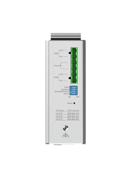 ➤ 10 prievadų industrinis komutatorius Ruijie Reyee RG-NIS2100-8GT2SFP-HP (Valdomas, 8 x PoE+) 