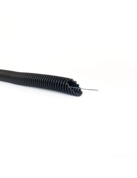 ➤ Gofruotas vamzdis juodas D32 su viela Glob-El GL400UVW (be halogenų, UV atsparus, 750N/5 cm, 25 m)