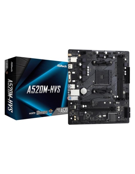 Mainboard|ASROCK|AMD A520|SAM4|Micro-ATX|Memory DDR4|Memory slots 2|1xPCI-Express 3.0 1x|1xPCI-Express 3.0 16x|1xM.2|1x15pin D-s