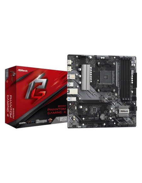 Mainboard|ASROCK|AMD B550|SAM4|MicroATX|1xPCI-Express 3.0 1x|1xPCI-Express 3.0 4x|2xM.2|1xPCI-Express 4.0 16x|Memory DDR4|Memory