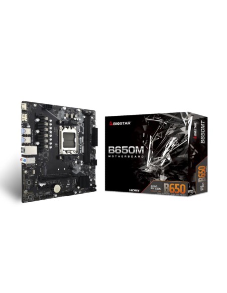 Mainboard|BIOSTAR|AMD B650|SAM5|Micro-ATX|Memory DDR5|Memory slots 2|1xPCI-Express 3.0 1x|1xPCI-Express 4.0 16x|1xM.2|1xHDMI|1xD