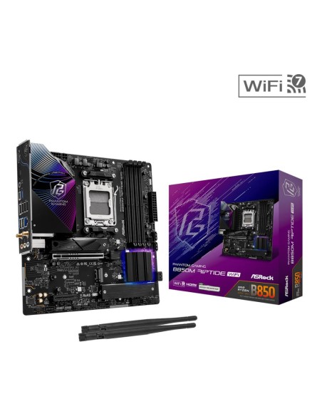 Mainboard|ASROCK|AMD B850|SAM5|Micro-ATX|Memory DDR5|Memory slots 4|1xHDMI|1xDisplayPort|1xAudio-In|1xAudio-Out|1xMicrophone|4xU