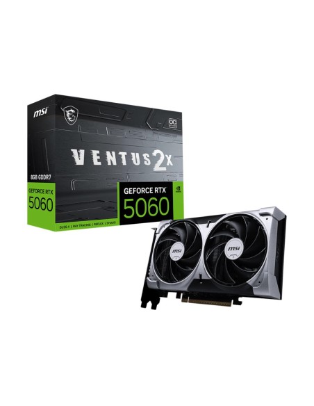 Graphics Card|MSI|NVIDIA GeForce RTX 5060|8 GB|GDDR7|128 bit|PCIE 5.0 16x|Dual Slot Fansink|RTX50608GVENTUS2XOC