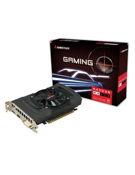 Graphics Card|BIOSTAR|AMD Radeon RX 550|4 GB|GDDR5|128 bit|PCIE 3.0 16x|GPU 1100 MHz|Single Slot Fansink|1xDVI-D|1xHDMI|1xDispla