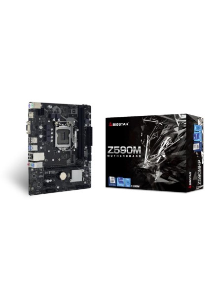 Mainboard|BIOSTAR|Intel Z590 Express|LGA1200|Micro-ATX|Memory DDR4|Memory slots 2|2xPCI-Express 3.0 1x|1xPCI-Express 4.0 16x|1xM
