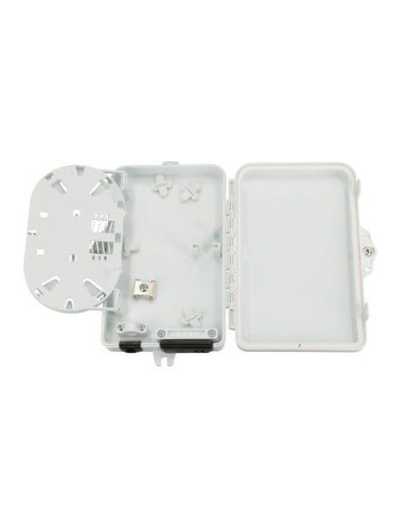 ➤ Hermetinė optinė FTTx sieninė dėžutė (2xSC/LC, IP65, 167x102x31 mm)