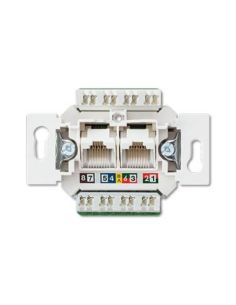 ➤ Kompiuterinis lizdas JUNG EPUAE8-8UPOK6US (CAT 6, 2xRJ45)
