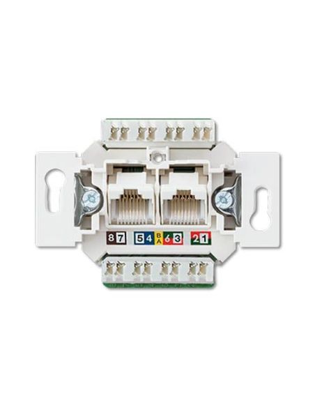 ➤ Kompiuterinis lizdas JUNG EPUAE8-8UPOK6US (CAT 6, 2xRJ45) 