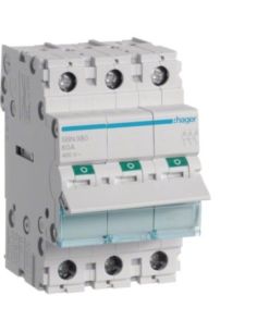 ➤ Kirtiklis Hager SBN380 (3P, 80A, 400V, 3 mod.)