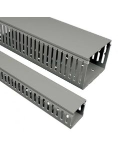 ➤ Plastikinis perforuotas kanalas Kopos RK 80X60_LD (pilkas, 80x60mm, 2m)