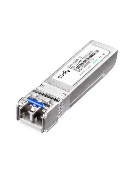 ➤ Optinis integruojamas keitiklis SFP+ Cudy SM10GSA-10H (1310nm, single mode, LC duplex, 10km, 10Gbps)