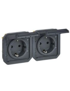 ➤ 2 v. kištukinio lizdo mechanizmas Legrand 069879L (Antracitas)