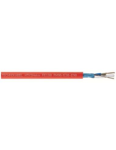 ➤ Gaisrinis kabelis Technokabel 1x2x0.8mm YnTKSYekw (ekranuotas, monolitas, Eca, 100m)