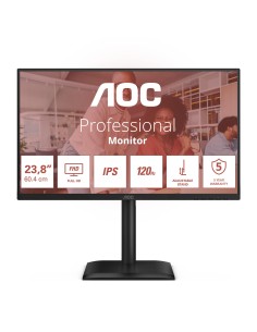 LCD Monitor|AOC| 60.5 cm (23.8")|1920 x 1080 pixels|Full HD|Native aspect ratio 16:9|LED|Flat|24E4U