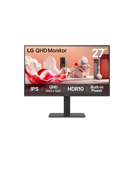 LCD Monitor|LG|27 "|2560 x 1440 pixels|Quad HD|Native aspect ratio 16:9|LCD|Flat|27BA54QB-B