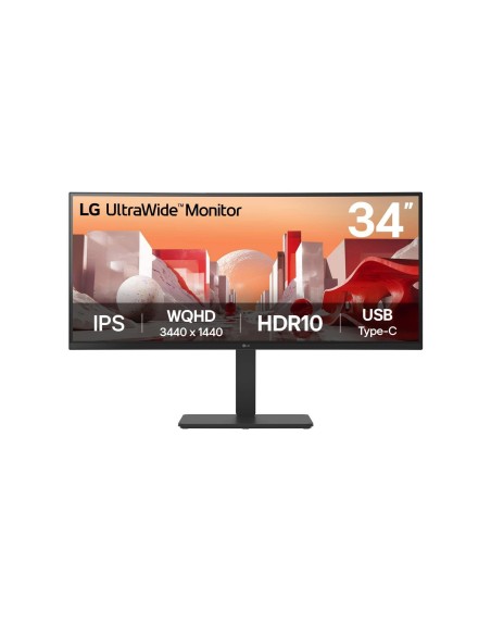 LCD Monitor|LG|34 "|3440 x 1440 pixels|Wide Quad HD|Native aspect ratio 21:9|LCD|Curved|34BA75QE-B