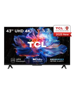 TV Set|TCL|43 "|4K Ultra HD|3840 x 2160 pixels|Flat|16:9|DLED|43V6C