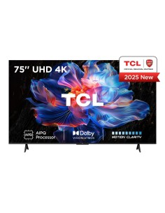 TV Set|TCL|75 "|4K Ultra HD|3840 x 2160 pixels|Flat|16:9|DLED|75V6C