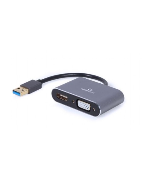 I/O ADAPTER USB3 TO HDMI/VGA/GREY A-USB3-HDMIVGA-01 GEMBIRD I/O ADAPTER USB3 TO HDMI/VGA/GREY A-USB3-HDMIVGA-01 GEMBIRD