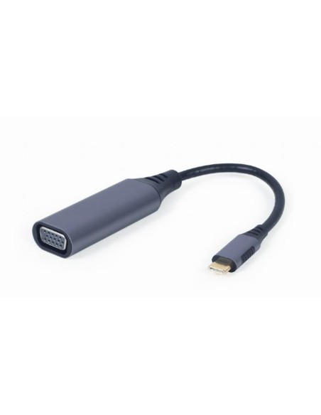 I/O ADAPTER USB-C TO VGA/GREY A-USB3C-VGA-01 GEMBIRD I/O ADAPTER USB-C TO VGA/GREY A-USB3C-VGA-01 GEMBIRD