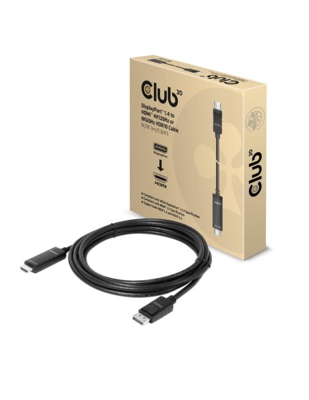 CABLE DP TO HDMI 3M/M/M CAC-1087 CLUB3D CABLE DP TO HDMI 3M/M/M CAC-1087 CLUB3D