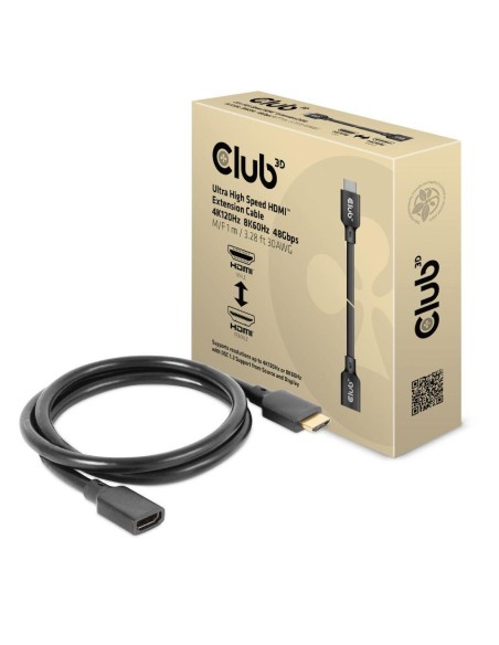 CABLE HDMI TO HDMI 1M/M/F CAC-1322 CLUB3D CABLE HDMI TO HDMI 1M/M/F CAC-1322 CLUB3D